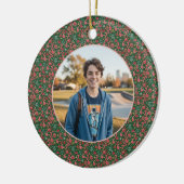 6-7 Meme One Photo Christmas Doodles Keramisch Ornament (Links)