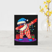 6-7 Meme Santa Dab 67 Christmas Brain Rot Funny Bo Kaart (Gele Bloem)