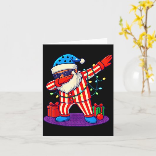 6-7 Meme Santa Dab 67 Christmas Brain Rot Funny Bo Kaart (Gele Bloem)