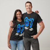 6 7 Meme Six Seven 67 Hands Meme Funny Men Girls B T-shirt (Unisex)