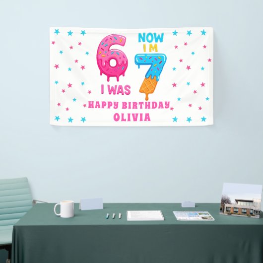 6 7 Meme Six Seven Birthday Banner (Beurs)