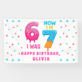 6 7 Meme Six Seven Birthday Banner (Horizontaal)