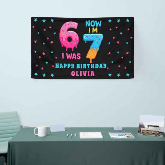 6 7 Meme Six Seven Birthday Banner (Beurs)