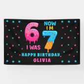 6 7 Meme Six Seven Birthday Banner (Horizontaal)