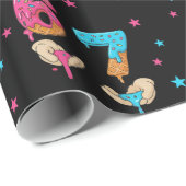 6 7 Meme Six Seven Birthday Wrapping Paper Cadeaupapier (Rol Hoek)