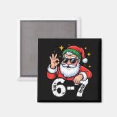 6 7 Meme Six Seven Christmas Gen Z Alpha Teen Boys Magneet (Voorkant / Achterkant)