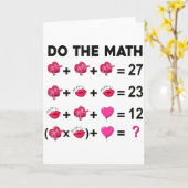 6 7 Meme Six Seven Do The Math Teacher Valentines  Kaart (Gele Bloem)