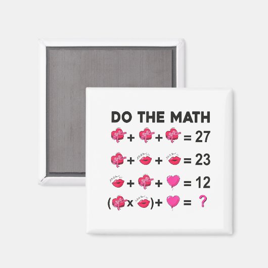 6 7 Meme Six Seven Do The Math Teacher Valentines  Magneet (Voorkant / Achterkant)