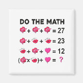 6 7 Meme Six Seven Do The Math Teacher Valentines  Magneet (Voorkant)
