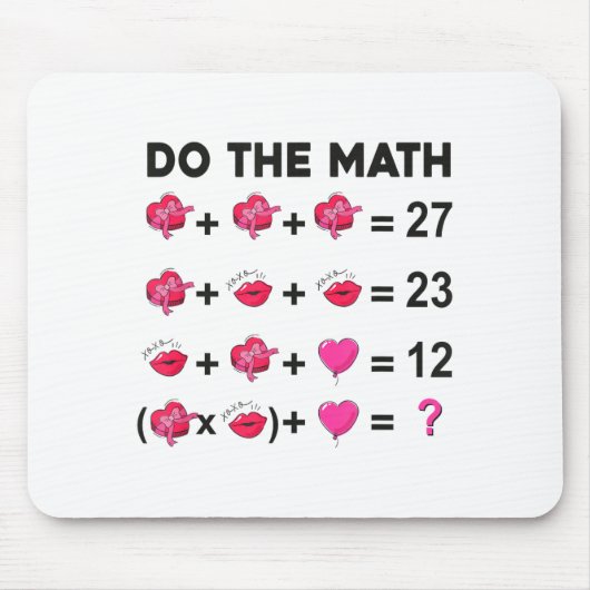 6 7 Meme Six Seven Do The Math Teacher Valentines Muismat (Voorkant)