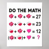 6 7 Meme Six Seven Do The Math Teacher Valentines  Poster (Voorkant)