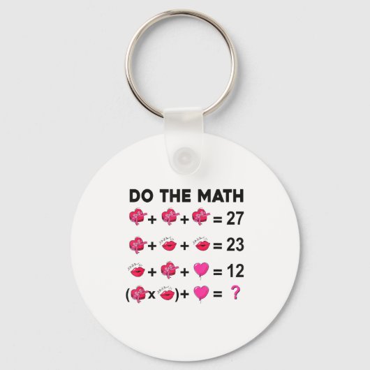 6 7 Meme Six Seven Doe De Wiskunde Leraar Valentij Sleutelhanger (Voorkant)