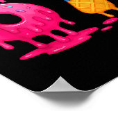 6 7 Meme Six Seven Ice Cream Drip  Poster (Hoek)