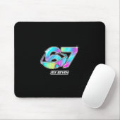 6 7 Meme Six Seven Sungles Gen Alpha Funny Design  Muismat (Met muis)