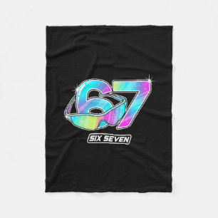 6 7 Meme Six Seven Sungles Gen Alpha Grappig Ontwe Fleece Deken