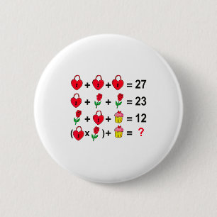 6 7 Meme Six Seven Valentijnsdag 67 Doe de Math T Ronde Button 5,7 Cm
