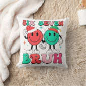 6 7 Meme Six Seven Xmas Grappige 67 Kerst T-Shirt  Kussen (Deken)