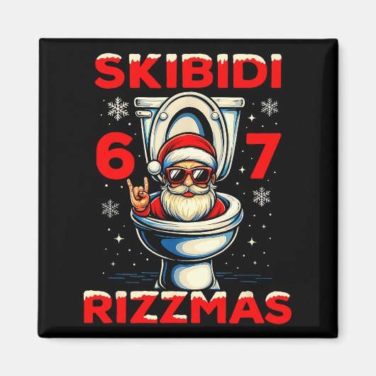 6-7 Meme Slang Christmas Nice Naughty 67 Funny  Magneet (Voorkant)