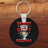 6-7 Meme Slang Christmas Nice Naughty 67 Funny  Sleutelhanger (Voorkant)