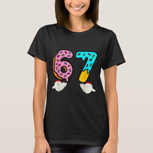 6-7 Meme T-shirts 67 Kerst Brain Rot Grappige Jong (Voorkant)