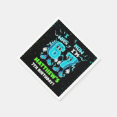 6 7 Meme Trend Six Seven Birthday Party Servet (Hoek)