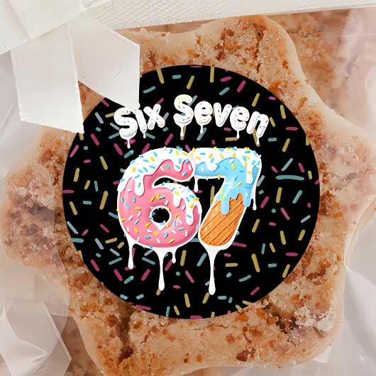 6 7 Meme Trend Zes Zeven Verjaardag Sticker