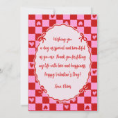 6 7 Meme Trendy Coquette Bow Valentines Day Feestdagenkaart (Achterkant)