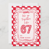 6 7 Meme Trendy  Funny Valentines Day Cards Feestdagenkaart (Voorkant)