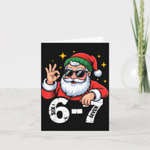6 7 Meme Zes Zeven Kerst Gen Z Alpha Tienerjongens Kaart