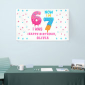 6 7 Meme Zes Zeven Verjaardagsbanner Spandoek (Beurs)