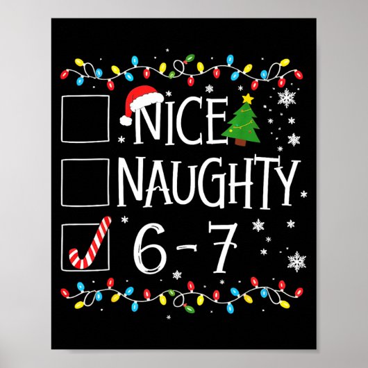 6-7 Moppie Leuk Stout 67 Kerstmis  Poster (Voorkant)