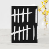 6 7 Nummer 67 Zes Zeven Tally Marks Meme Heren Jon Kaart (Gele Bloem)