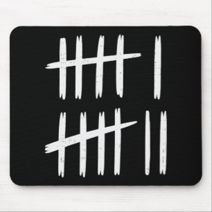 6 7 Nummer 67 Zes Zeven Tally Marks Meme Heren Jon Muismat
