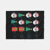 6 7 Order Operation Christmas Math Professor Costu Fleece Deken (Voorkant (Horizontaal))