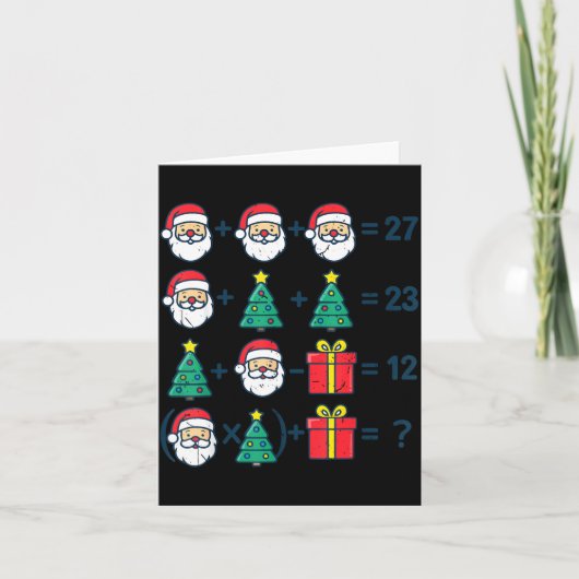 6 7 Order Operation Christmas Math Professor Costu Kaart (Voorkant)