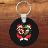 6 7 Pajamas Six Seven Matching Ugly Christmas 67 F Sleutelhanger (Voorkant)