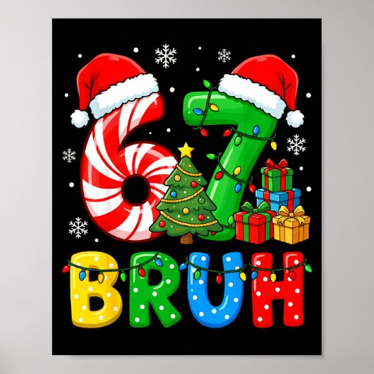 6 7 Pajamas Six Seven Matching Ugly Christmas 67 G Poster (Voorkant)