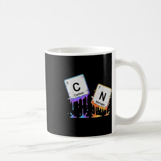 6 7 Periodiek Systeem Meme Wetenschap Chemie Nerd Koffiemok (Rechts)
