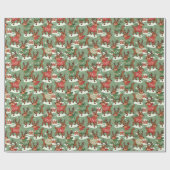 6-7 Rendier Team Kerstmis Cadeaupapier (Vlak)