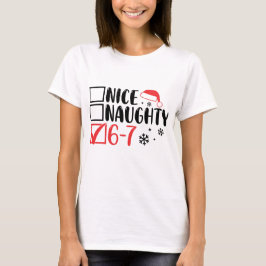 “6 7” Santa Kerstchecklist: T-shirt