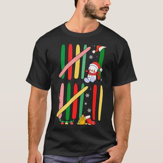 6 7 Six Seven 67 Meme Tally Marks Counting Christm T-shirt (Voorkant)