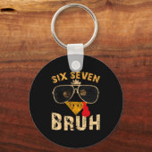 6 7 Six Seven Bruh Turkey Gen Z Alpha Meme Slang B Sleutelhanger (Voorkant)