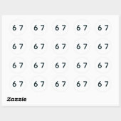 6 7 Six Seven Episch Lit Ronde Sticker (Vel)
