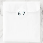 6 7 Six Seven Episch Lit Ronde Sticker (Tas)