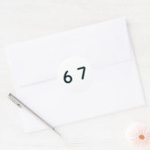 6 7 Six Seven Episch Lit Ronde Sticker (Envelop)