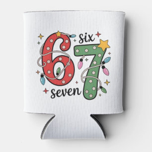 6 7 Six Seven Hand Gen Z Alpha Meme Slang Kerstmis Blikjeskoeler