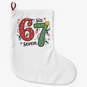 6 7 Six Seven Hand Gen Z Alpha Meme Slang Kerstmis Grote Kerstsok