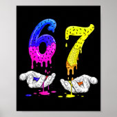 6 7 Six Seven Meme 67  Poster (Voorkant)