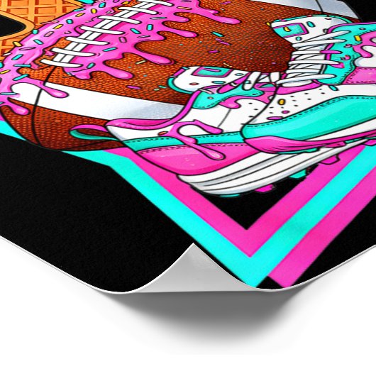 6 7 Six Seven Meme American Football Drip Number 6 Poster (Hoek)