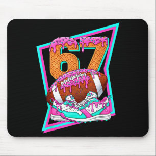 6 7 Six Seven Meme Amerikaans Voetbal Drip Nummer Muismat